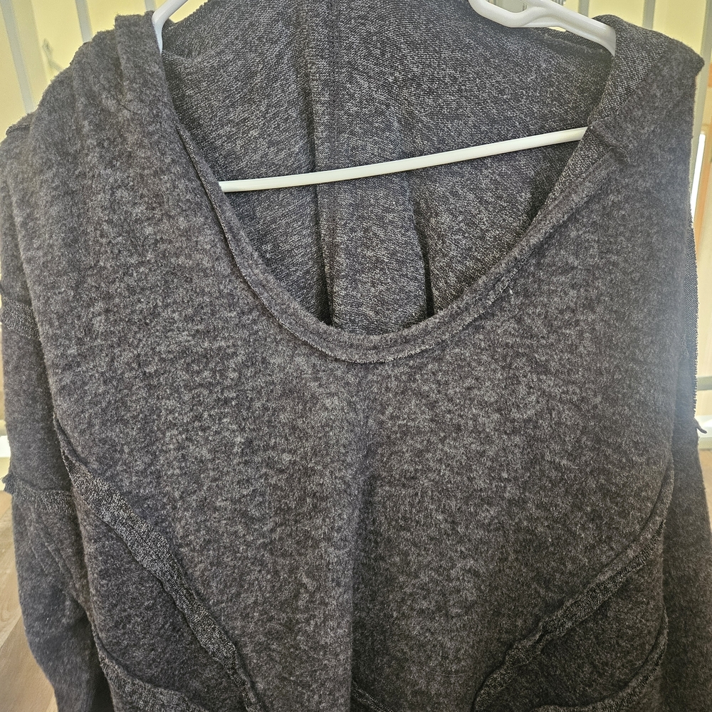 Zenana Outfitters Charcoal Crew Neck Sweater